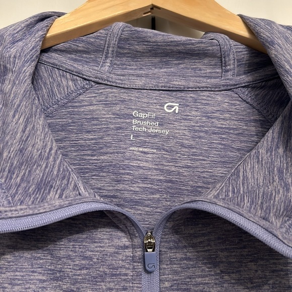 NWT GapFit track jacket in purple spacedye. Size Large - Picture 4 of 7